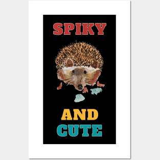 Spiky And Cute Hedgehog Posters and Art